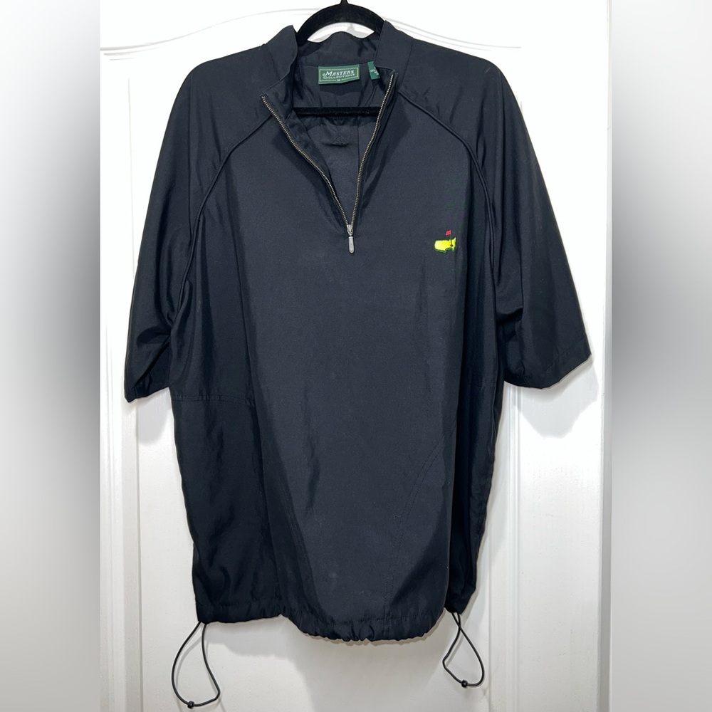 Masters Collection Golf Short-Sleeve Quarter Zip Windbreaker Pullover Medium